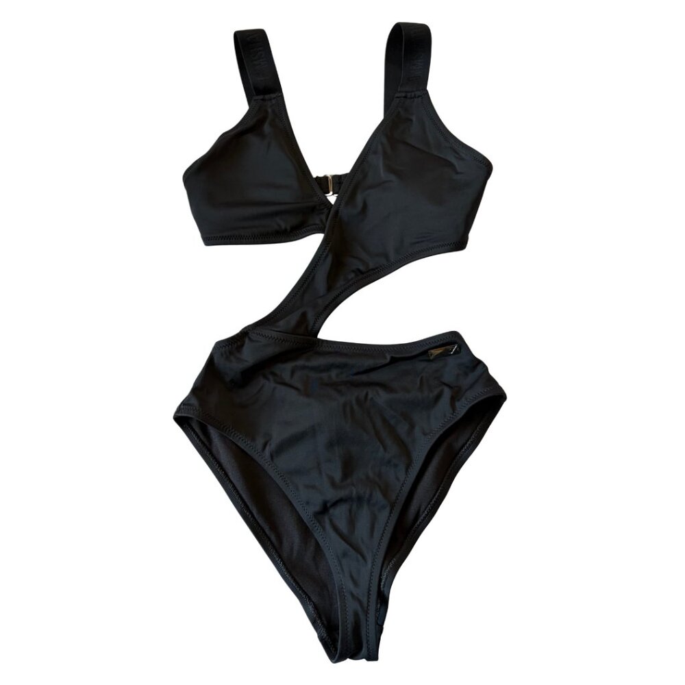 Gymshark Women’s One-Piece Cut-Out Swimsuit Black XS